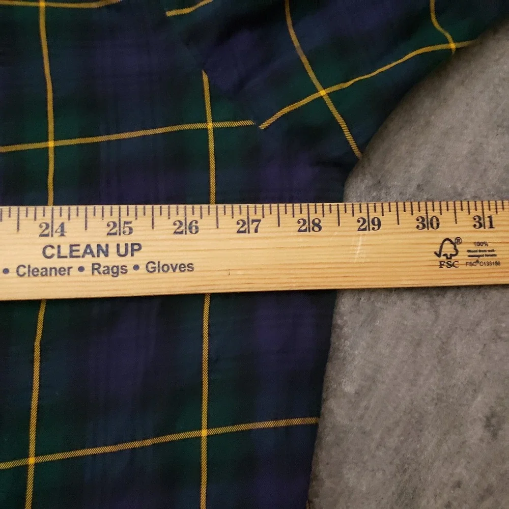 VINTAGE Polo Ralph Lauren Shirt Mens Extra Large Blackwatch Tartan Plaid Adult *